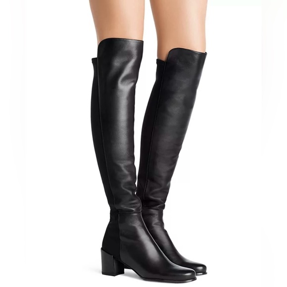 Stewart Weitzman, OTK, City Block Boot, Color: Black, Size 7.5 - Picture 5 of 12